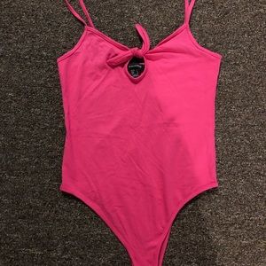 Hot pink bodysuit